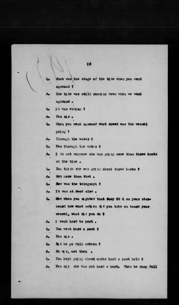 Wrecks, Casualties and Salvage - Formal Investigations - S.S. SPHEROID