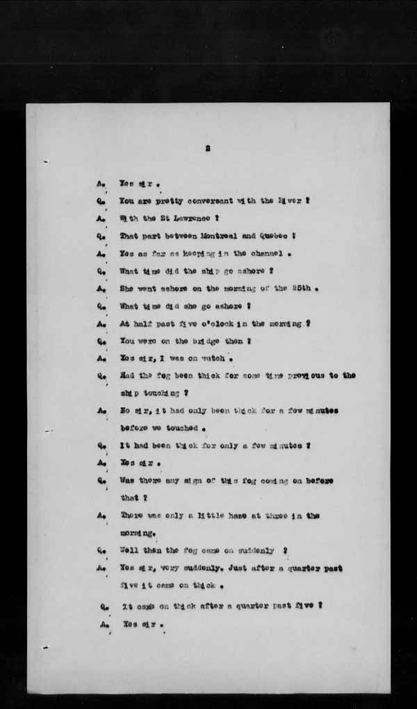 Wrecks, Casualties and Salvage - Formal Investigations - S.S. SPHEROID