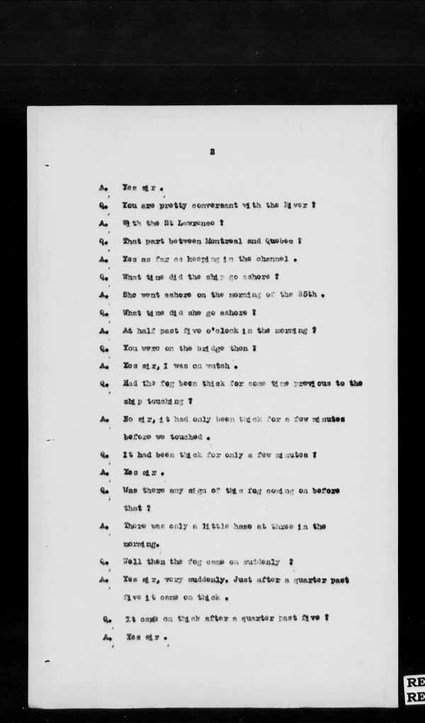 Wrecks, Casualties and Salvage - Formal Investigations - S.S. SPHEROID