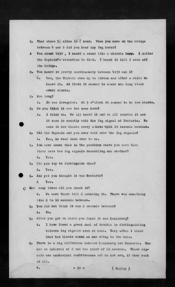 Wrecks, Casualties and Salvage - Formal Investigations - S.S. BEN CRUACHAN