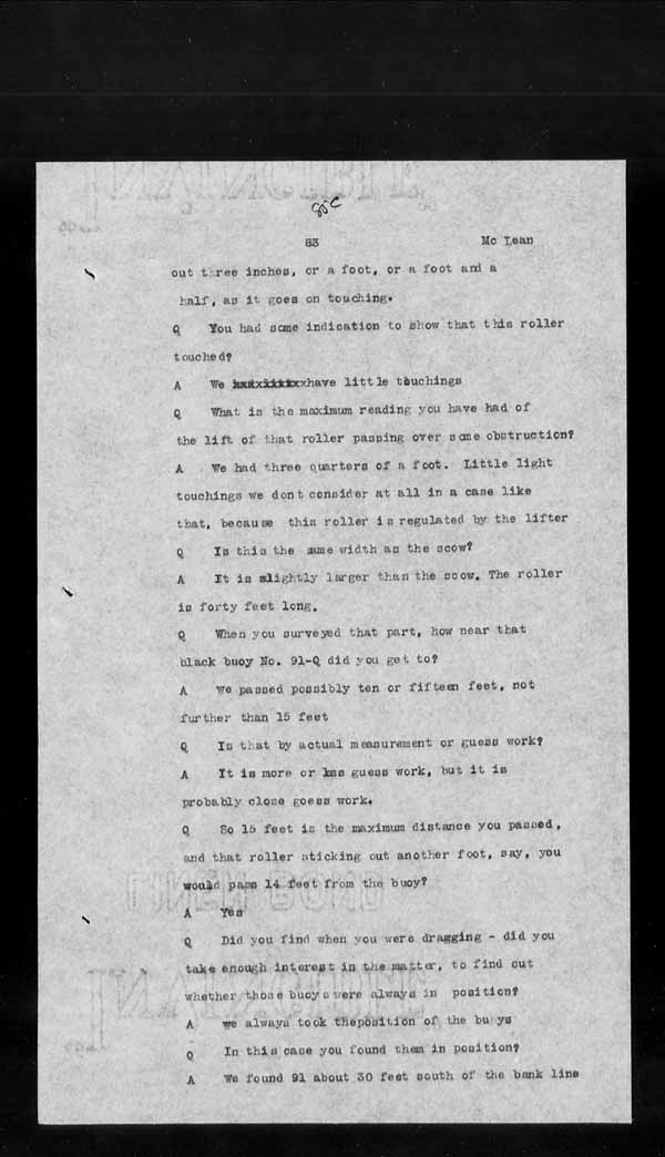 Wrecks, Casualties and Salvage - Formal Investigations - S.S. CROWN of CASTILE