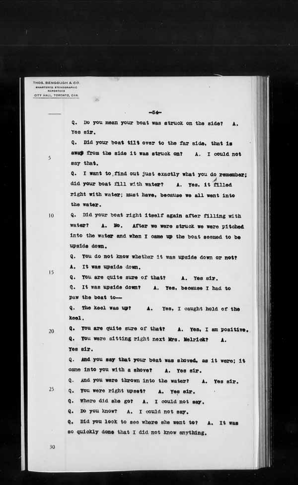 Wrecks, Casualties and Salvage - Formal Investigations - S.S. JOHN HANLAN and CECILIA