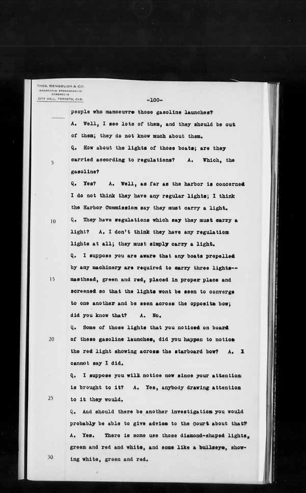 Wrecks, Casualties and Salvage - Formal Investigations - S.S. JOHN HANLAN and CECILIA