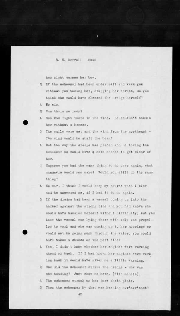 Wrecks, Casualties and Salvage - Formal Investigations - Collision Between FIELDING and T.W. COOPER