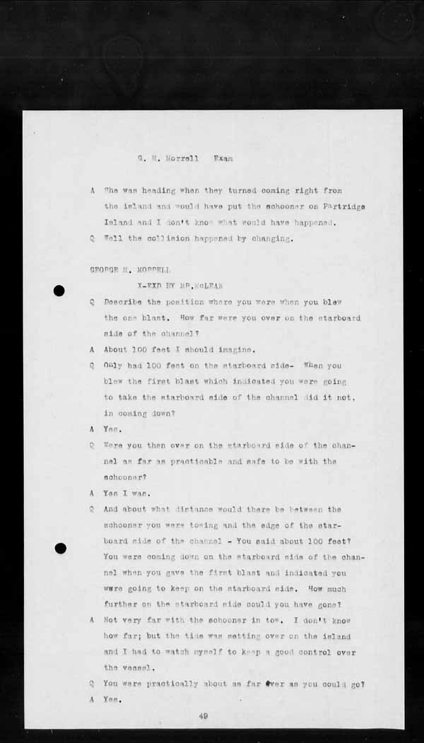 Wrecks, Casualties and Salvage - Formal Investigations - Collision Between FIELDING and T.W. COOPER