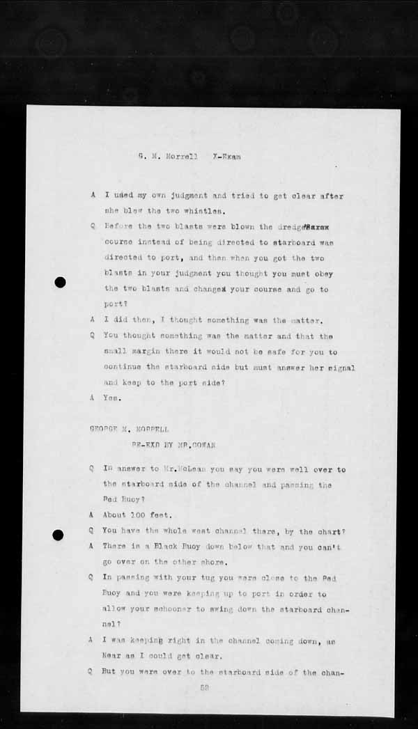 Wrecks, Casualties and Salvage - Formal Investigations - Collision Between FIELDING and T.W. COOPER