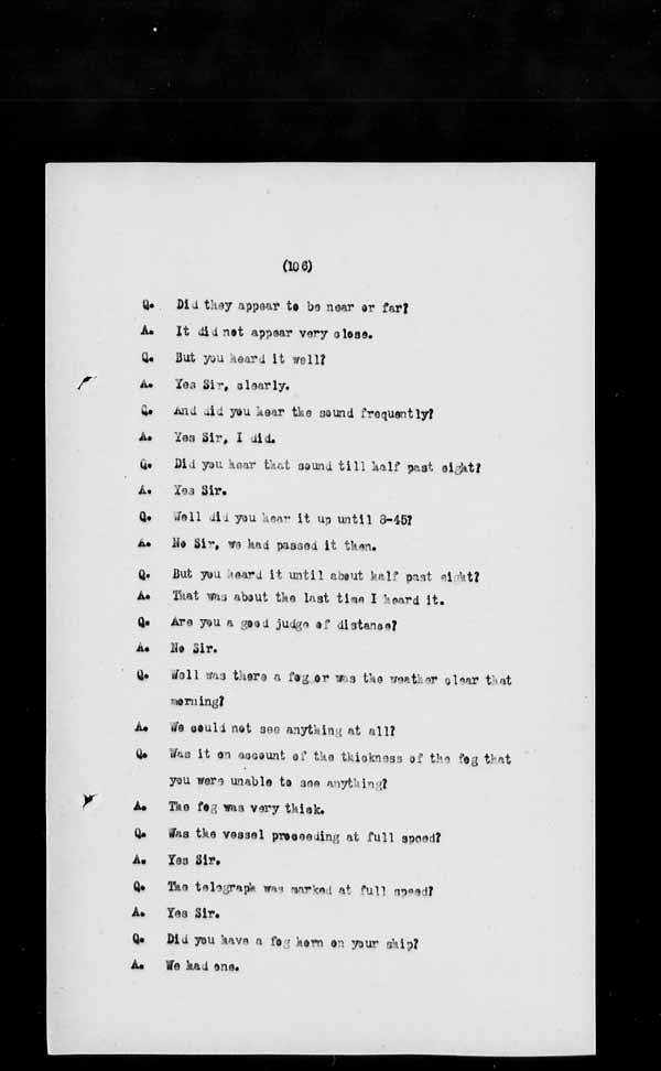Wrecks, Casualties and Salvage - Formal Investigations - S.S. AMETHYST