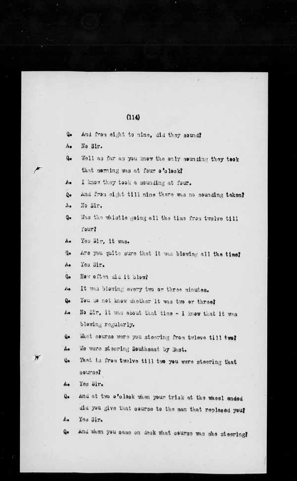 Wrecks, Casualties and Salvage - Formal Investigations - S.S. AMETHYST