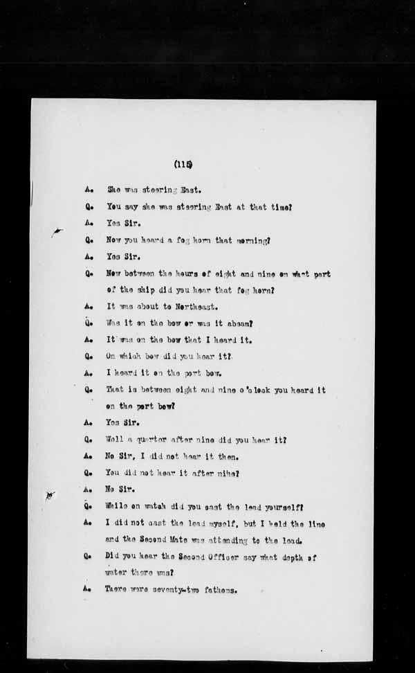 Wrecks, Casualties and Salvage - Formal Investigations - S.S. AMETHYST