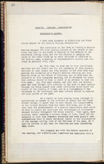Page 46 du registre des procès-verbaux du Granite Curling Club, 1924