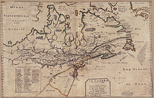 Le Canada..., 1653, by P. Du Val