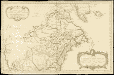 Map of Northern America..., by M. Bellin, 1755