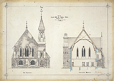 Synod Hall and Sunday School, St. George's Cathedral, Kingston, Ontario, 1865, by Thomas Fuller