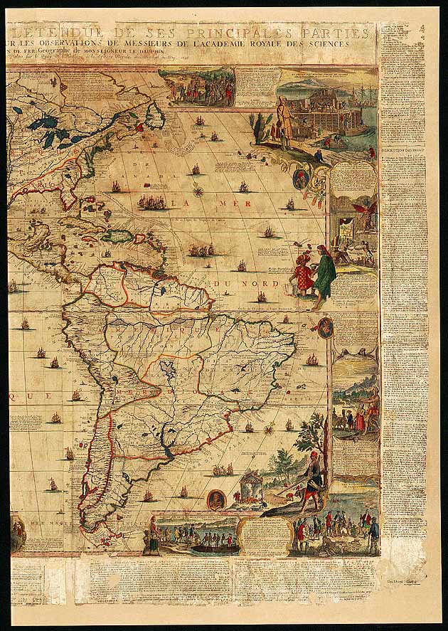 Map of the Americas by Nicolas de Fer 1698