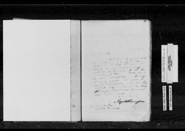 Titre : Fonds sir John Thompson - Copies de lettres - N d'enregistrement Mikan : 129823 - Microforme : c-10571