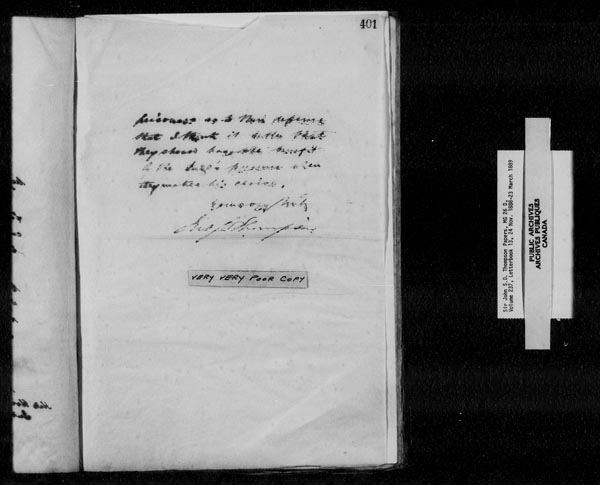 Title: Sir John Thompson fonds - Letterbooks - Mikan Number: 123657 - Microform: c-10574