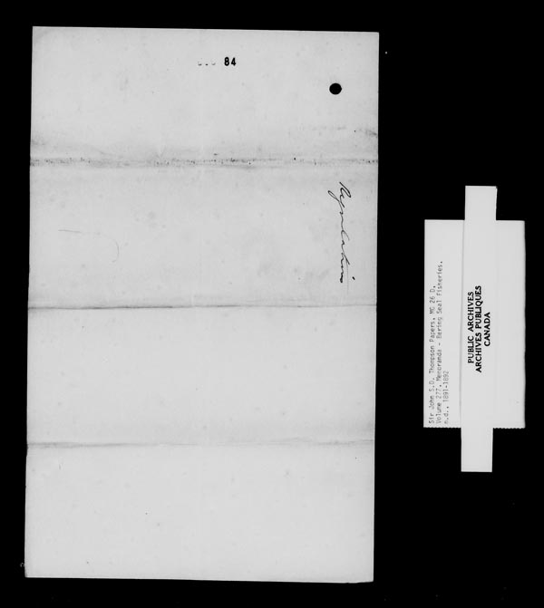 Title: Sir John Thompson fonds - Letterbooks - Mikan Number: 123657 - Microform: c-10705