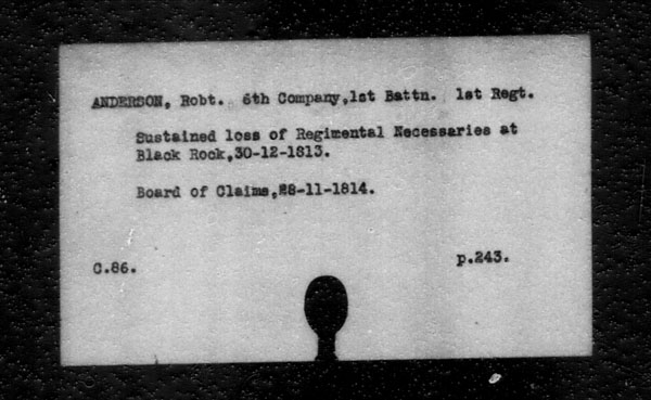 Title: British Military and Naval Records (RG 8, C Series) - INDEX ONLY - Mikan Number: 105012 - Microform: c-11791