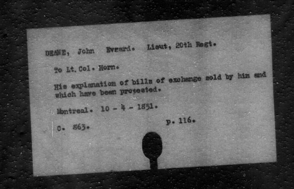 Titre : Archives militaires et navales britanniques (RG 8, srie C) - INDEX SEULEMENT - N d'enregistrement Mikan : 105012 - Microforme : c-11806