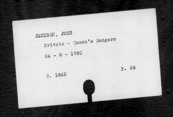 Titre : Archives militaires et navales britanniques (RG 8, srie C) - INDEX SEULEMENT - N d'enregistrement Mikan : 105012 - Microforme : c-11824