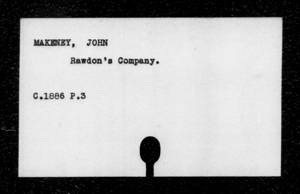Title: British Military and Naval Records (RG 8, C Series) - INDEX ONLY - Mikan Number: 105012 - Microform: c-11832