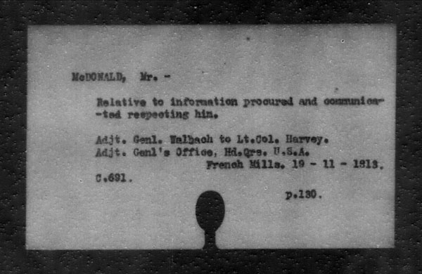 Title: British Military and Naval Records (RG 8, C Series) - INDEX ONLY - Mikan Number: 105012 - Microform: c-11837
