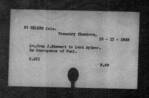 Titre : Archives militaires et navales britanniques (RG 8, srie C) - INDEX SEULEMENT - N d'enregistrement Mikan : 105012 - Microforme : c-11856