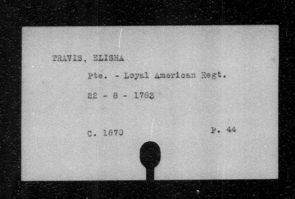 Title: British Military and Naval Records (RG 8, C Series) - INDEX ONLY - Mikan Number: 105012 - Microform: c-11865