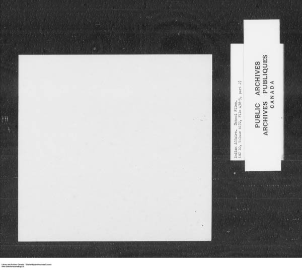 Title: School Files Series - 1879-1953 (RG10) - Mikan Number: 157505 - Microform: c-7910