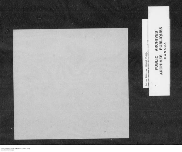 Title: School Files Series - 1879-1953 (RG10) - Mikan Number: 157505 - Microform: c-7912