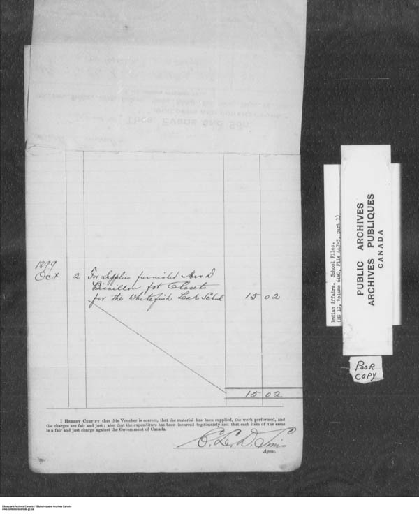 Titre : Srie des dossiers relatifs aux coles - 1879-1953 (RG10) - N d'enregistrement Mikan : 161918 - Microforme : c-7916