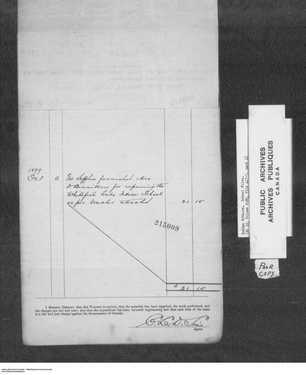 Title: School Files Series - 1879-1953 (RG10) - Mikan Number: 157505 - Microform: c-7916