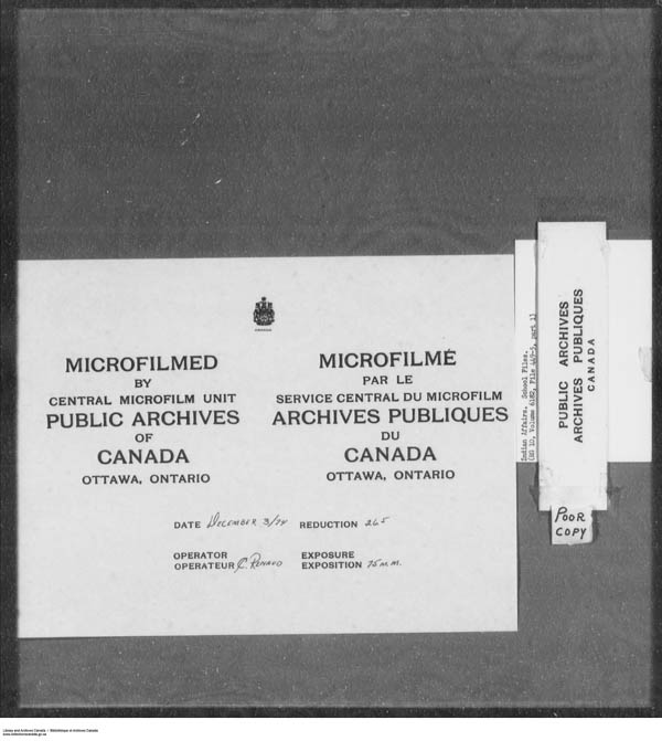 Titre : Srie des dossiers relatifs aux coles - 1879-1953 (RG10) - N d'enregistrement Mikan : 161918 - Microforme : c-7919
