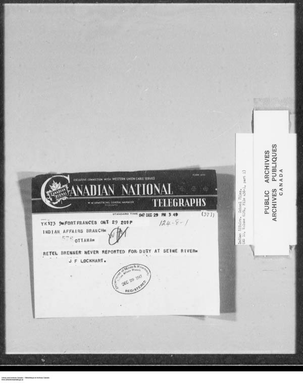 Title: School Files Series - 1879-1953 (RG10) - Mikan Number: 157505 - Microform: c-7920