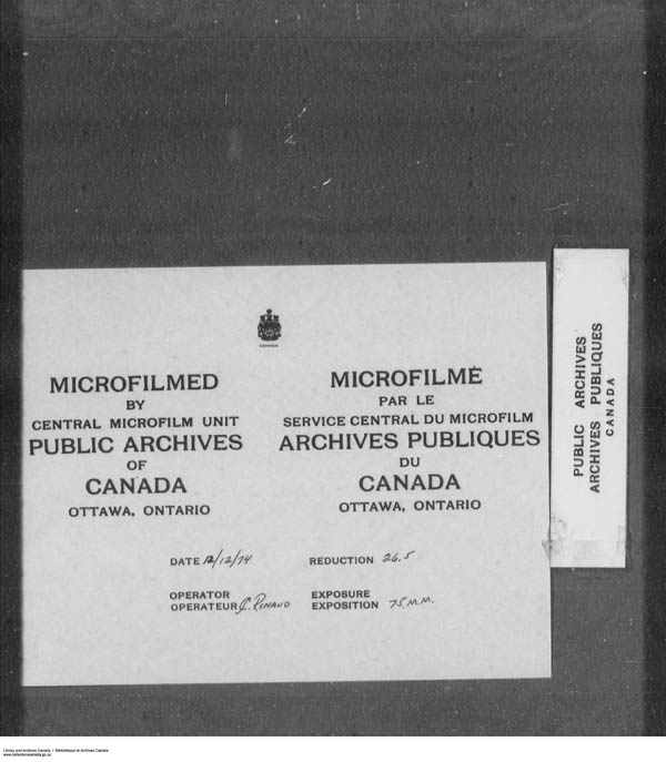 Titre : Srie des dossiers relatifs aux coles - 1879-1953 (RG10) - N d'enregistrement Mikan : 161918 - Microforme : c-7922