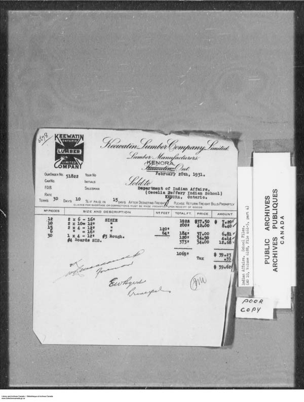 Title: School Files Series - 1879-1953 (RG10) - Mikan Number: 157505 - Microform: c-7923