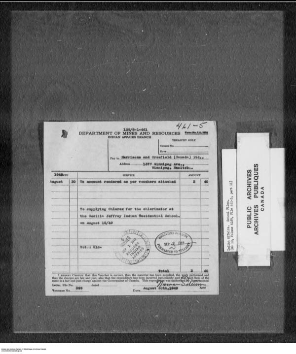 Titre : Srie des dossiers relatifs aux coles - 1879-1953 (RG10) - N d'enregistrement Mikan : 161918 - Microforme : c-7924