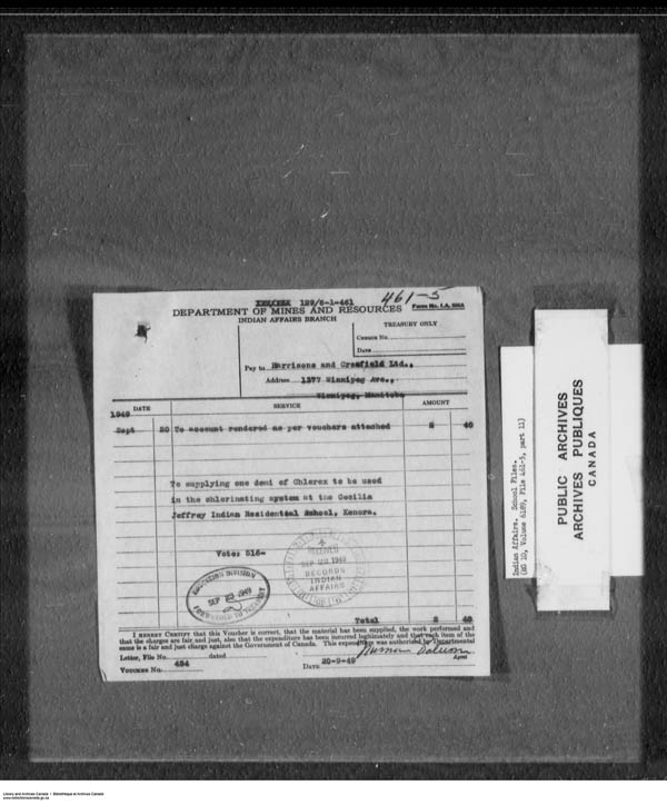 Title: School Files Series - 1879-1953 (RG10) - Mikan Number: 157505 - Microform: c-7924