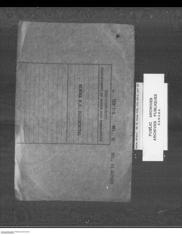 Titre : Srie des dossiers relatifs aux coles - 1879-1953 (RG10) - N d'enregistrement Mikan : 161918 - Microforme : c-7932
