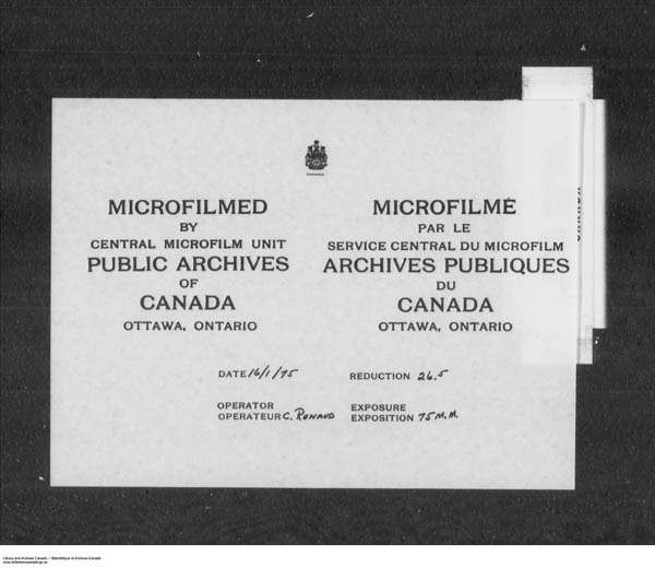 Titre : Srie des dossiers relatifs aux coles - 1879-1953 (RG10) - N d'enregistrement Mikan : 161918 - Microforme : c-7935