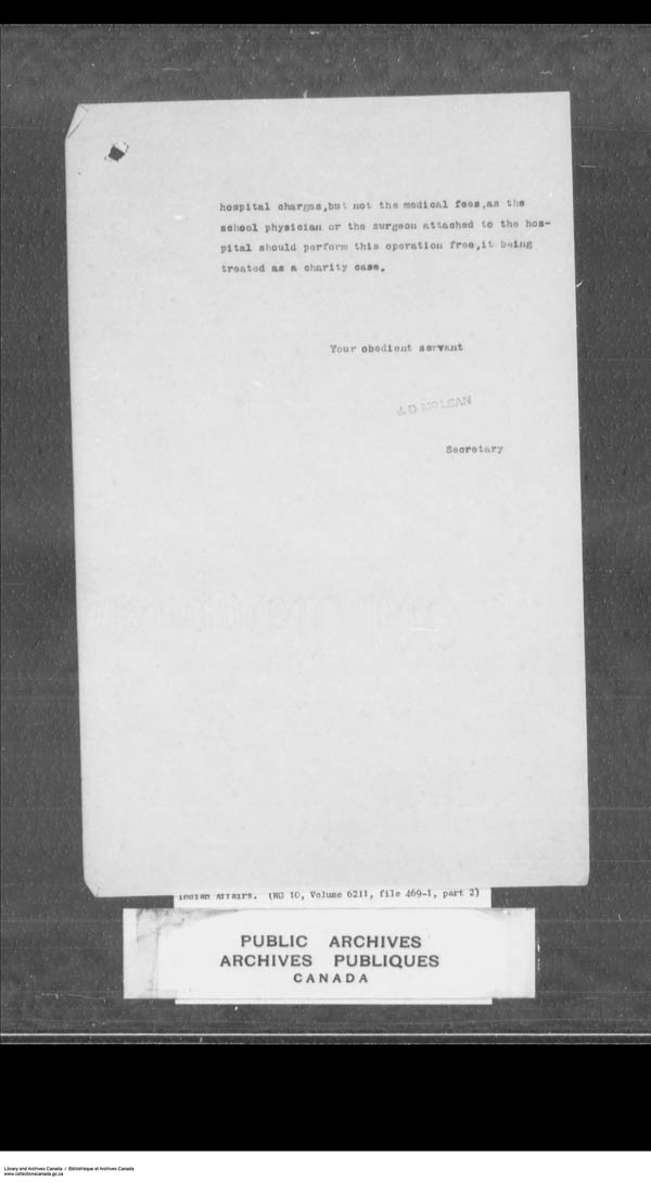 Title: School Files Series - 1879-1953 (RG10) - Mikan Number: 157505 - Microform: c-7941