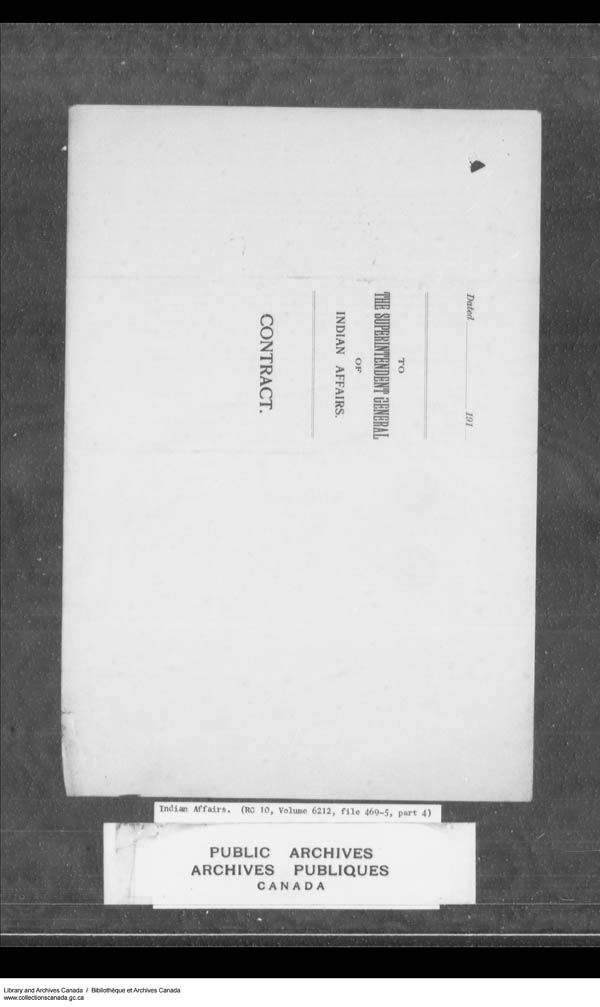 Titre : Srie des dossiers relatifs aux coles - 1879-1953 (RG10) - N d'enregistrement Mikan : 161918 - Microforme : c-7942