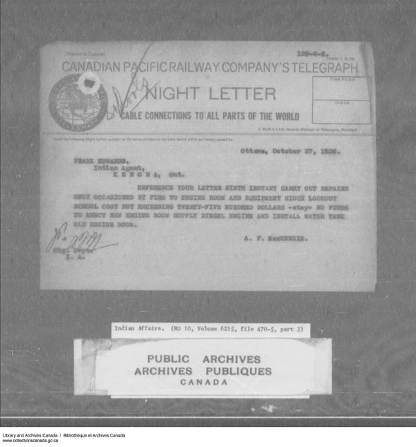 Title: School Files Series - 1879-1953 (RG10) - Mikan Number: 157505 - Microform: c-7944