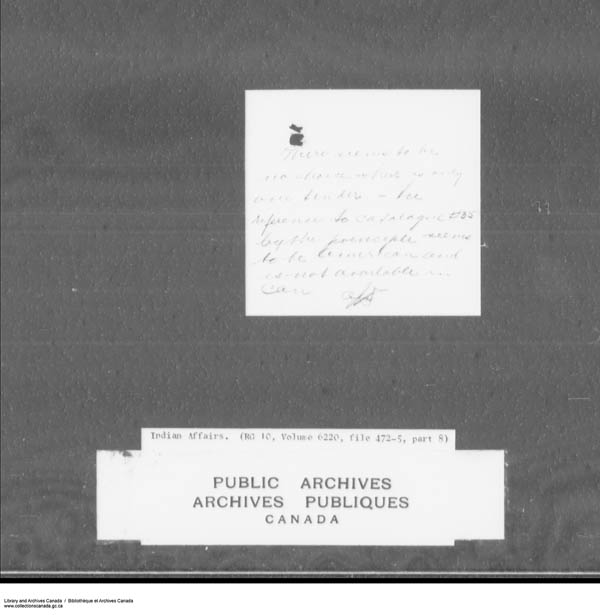 Title: School Files Series - 1879-1953 (RG10) - Mikan Number: 157505 - Microform: c-7948