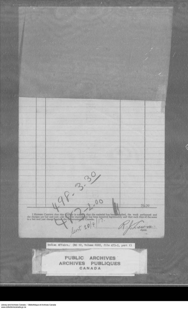 Titre : Srie des dossiers relatifs aux coles - 1879-1953 (RG10) - N d'enregistrement Mikan : 161918 - Microforme : c-7949