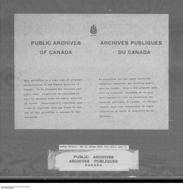 Title: School Files Series - 1879-1953 (RG10) - Mikan Number: 157505 - Microform: c-7950