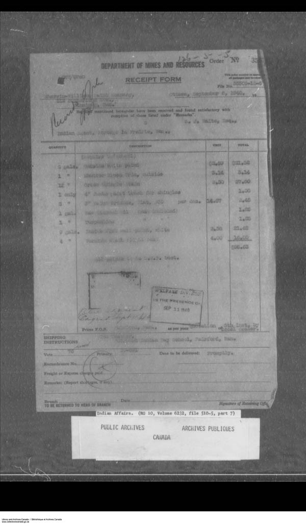 Title: School Files Series - 1879-1953 (RG10) - Mikan Number: 157505 - Microform: c-7956