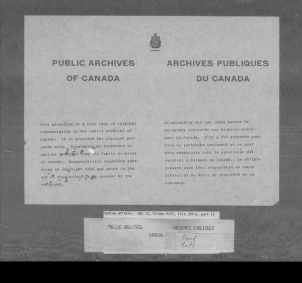 Title: School Files Series - 1879-1953 (RG10) - Mikan Number: 157505 - Microform: c-7960