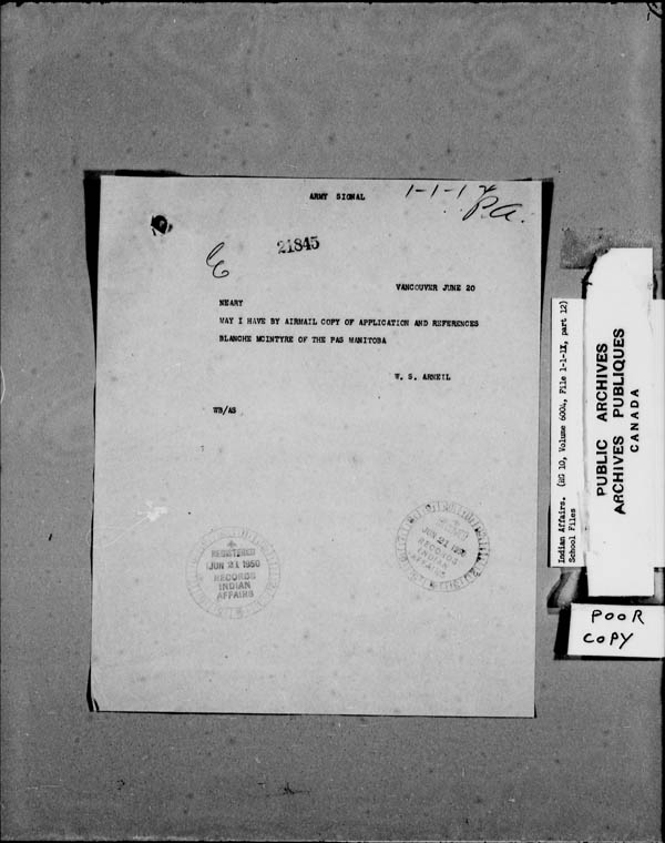 Title: School Files Series - 1879-1953 (RG10) - Mikan Number: 157505 - Microform: c-8135