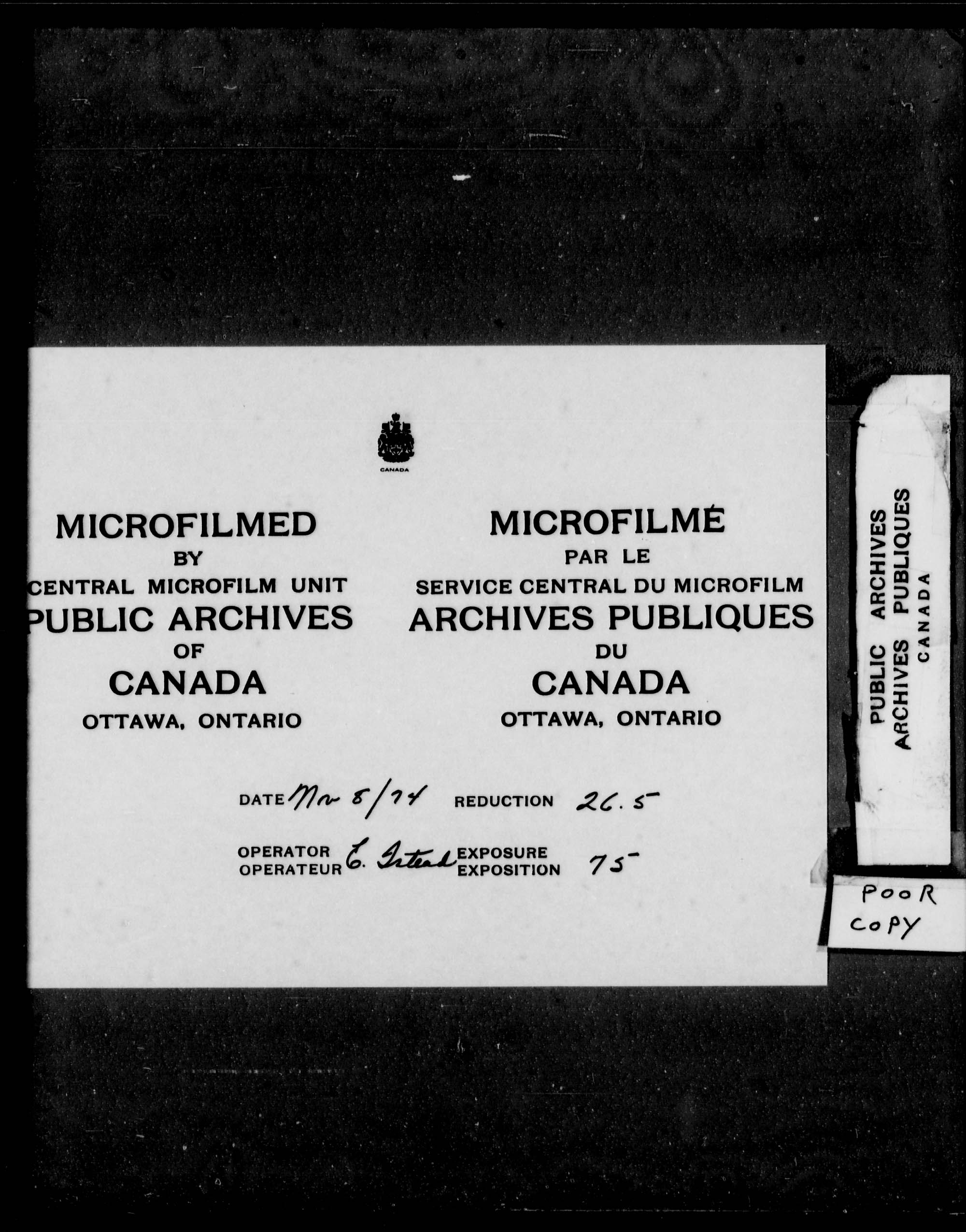 Title: School Files Series - 1879-1953 (RG10) - Mikan Number: 157505 - Microform: c-8136